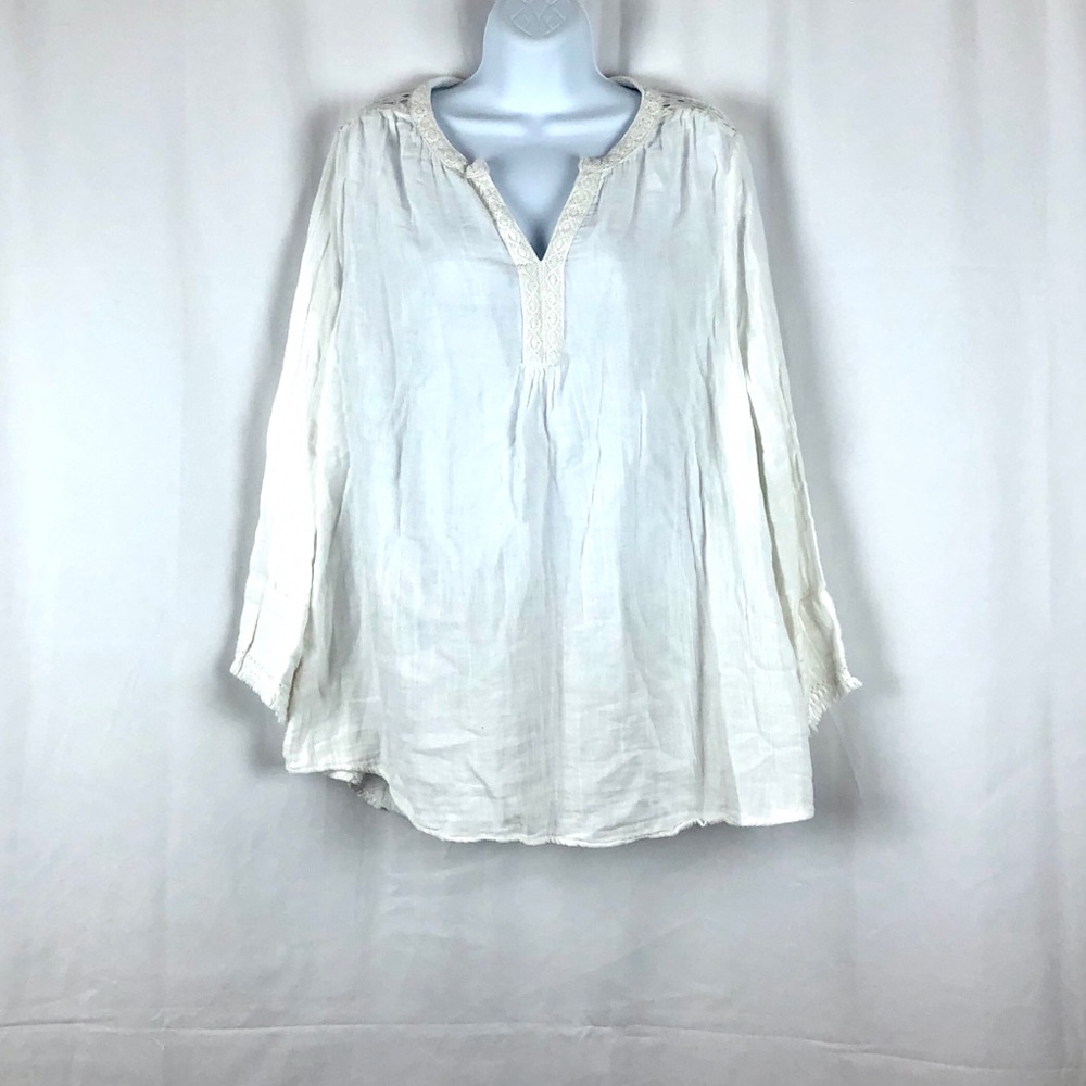 BeachLunchLounge Cotton lace embellished top XL
